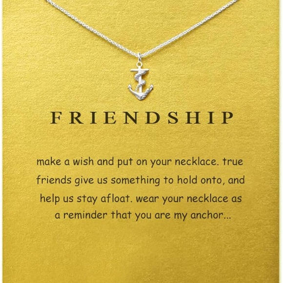 Jewelry - Silver Anchor Friendship Necklace